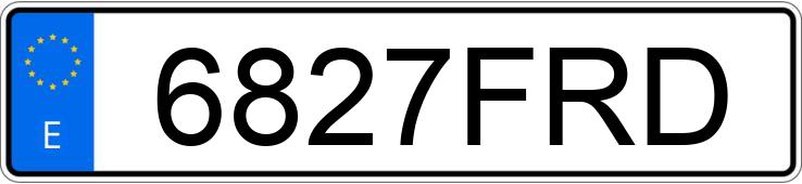 Numer rejestracyjny 6827FRD posiada AUDI A3