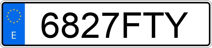 Numer rejestracyjny 6827FTY posiada BMW SERIE 3