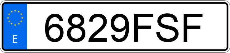 Numer rejestracyjny 6829FSF posiada CHRYSLER SEBRING