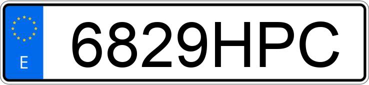 Numer rejestracyjny 6829HPC posiada AUDI A4