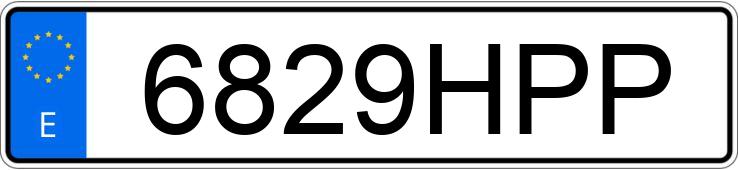 Numer rejestracyjny 6829HPP posiada SEAT IBIZA COPA 1.6 TDI 105