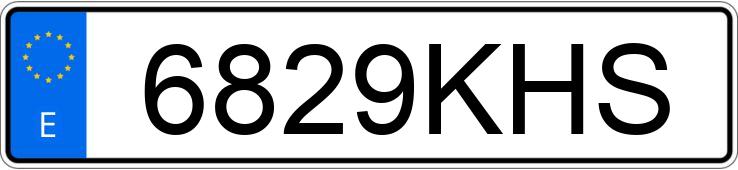 Numer rejestracyjny 6829KHS posiada TOYOTA C-HR