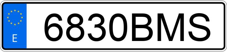 Numer rejestracyjny 6830BMS posiada AUDI A4