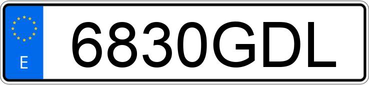 Numer rejestracyjny 6830GDL posiada KIA SPORTAGE