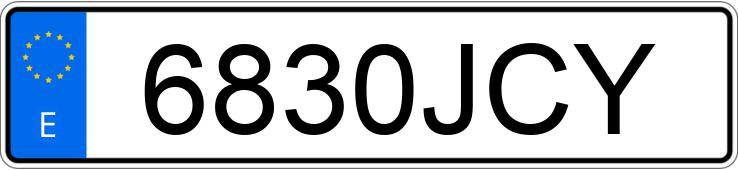 O número de registro 6830JCY tem RENAULT LAGUNA