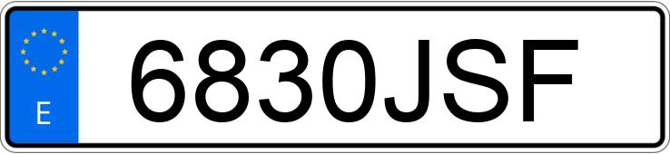 Die Registrierungsnummer 6830JSF hat KIA RIO