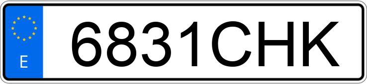 Numer rejestracyjny 6831CHK posiada VOLKSWAGEN POLO