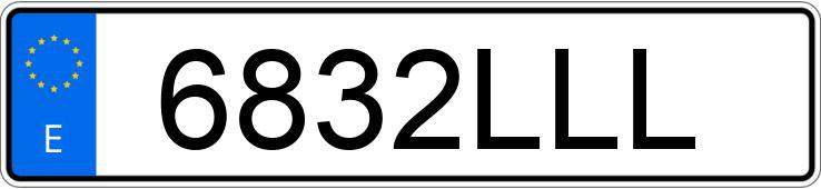 Numer rejestracyjny 6832LLL posiada MERCEDES A (177)