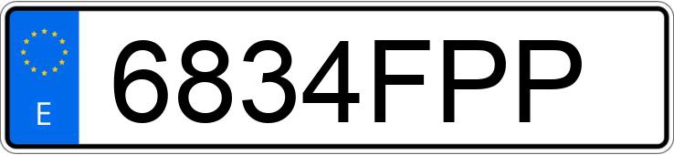 Numer rejestracyjny 6834FPP posiada AUDI A4 1.9 TDI