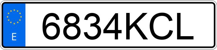 Registreringsnummeret 6834KCL har TOYOTA C-HR