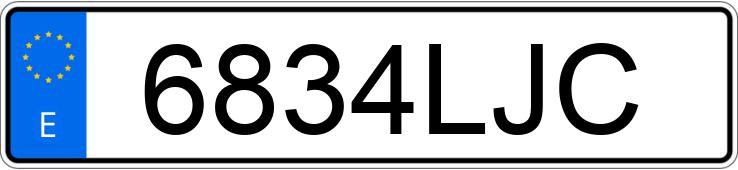 Numer rejestracyjny 6834LJC posiada FORD KUGA Numer rejestracyjny 6834LJC posiada FORD KUGA