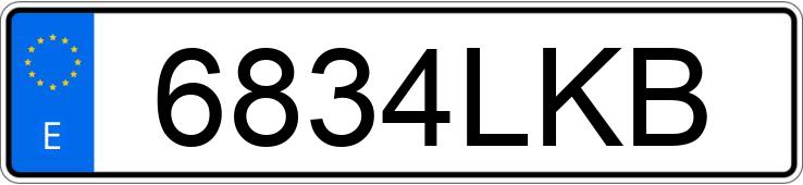 Numer rejestracyjny 6834LKB posiada FORD MONDEO