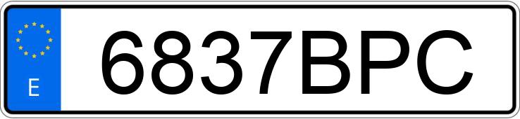 Numer rejestracyjny 6837BPC posiada BMW SERIE 3 Numer rejestracyjny 6837BPC posiada BMW SERIE 3