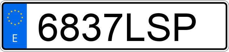 Numer rejestracyjny 6837LSP posiada HYUNDAI TUCSON