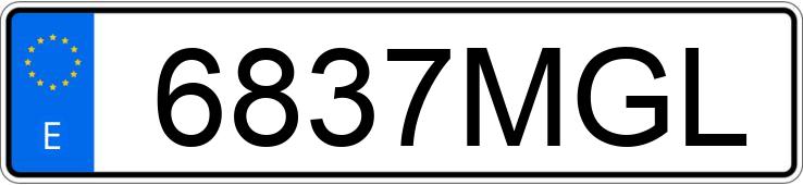 Numer rejestracyjny 6837MGL posiada CITROEN C4