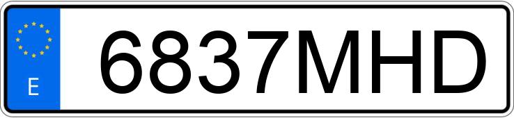 Numer rejestracyjny 6837MHD posiada PEUGEOT 5008 Numer rejestracyjny 6837MHD posiada PEUGEOT 5008