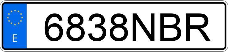 Numer rejestracyjny 6838NBR posiada TOYOTA RAV4 Numer rejestracyjny 6838NBR posiada TOYOTA RAV4