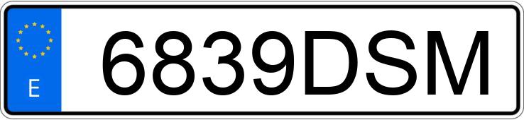 Numer rejestracyjny 6839DSM posiada RENAULT MEGANE