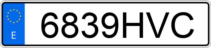 Numer rejestracyjny 6839HVC posiada PEUGEOT 308