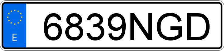 Numer rejestracyjny 6839NGD posiada CITROEN BERLINGO