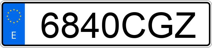 Numer rejestracyjny 6840CGZ posiada PEUGEOT 206 Numer rejestracyjny 6840CGZ posiada PEUGEOT 206