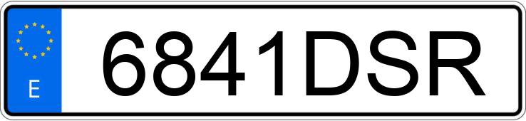 Numer rejestracyjny 6841DSR posiada CITROEN C4