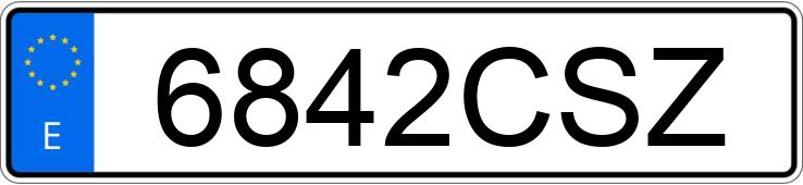 Numer rejestracyjny 6842CSZ posiada VOLKSWAGEN LT Numer rejestracyjny 6842CSZ posiada VOLKSWAGEN LT