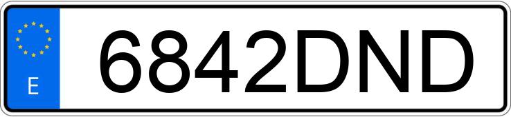 Numer rejestracyjny 6842DND posiada HYUNDAI GETZ