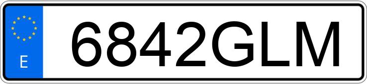 Numer rejestracyjny 6842GLM posiada BMW SERIE 3