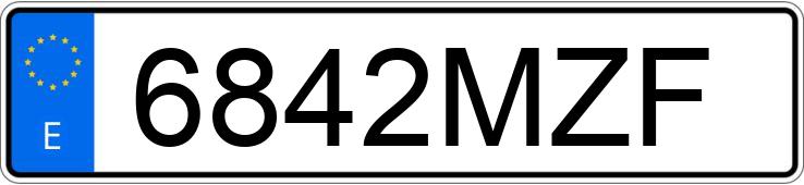 Numer rejestracyjny 6842MZF posiada NISSAN QASHQAI