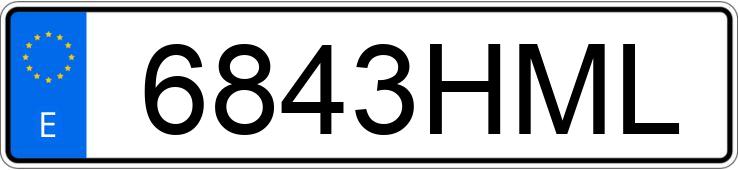 Numer rejestracyjny 6843HML posiada SEAT LEON Numer rejestracyjny 6843HML posiada SEAT LEON