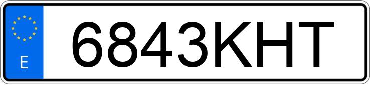 Numer rejestracyjny 6843KHT posiada NISSAN QASHQAI