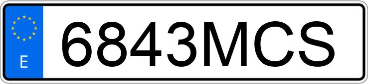 Numer rejestracyjny 6843MCS posiada MINI MINI Numer rejestracyjny 6843MCS posiada MINI MINI