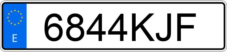 Numer rejestracyjny 6844KJF posiada SSANGYONG/KGM KORANDO
