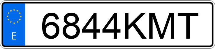 Numer rejestracyjny 6844KMT posiada VOLKSWAGEN T-ROC