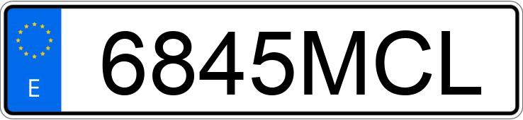 Numer rejestracyjny 6845MCL posiada FORD PUMA