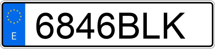 Numer rejestracyjny 6846BLK posiada SUZUKI GRAND VITARA