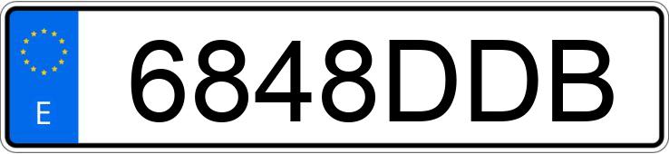 Numer rejestracyjny 6848DDB posiada RENAULT CLIO