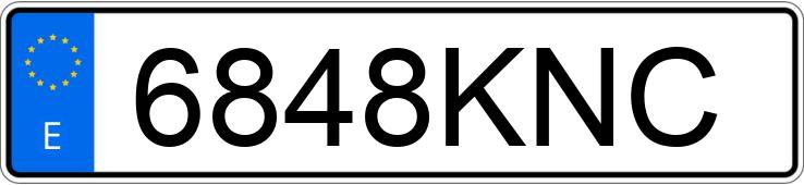 Numer rejestracyjny 6848KNC posiada BMW X6