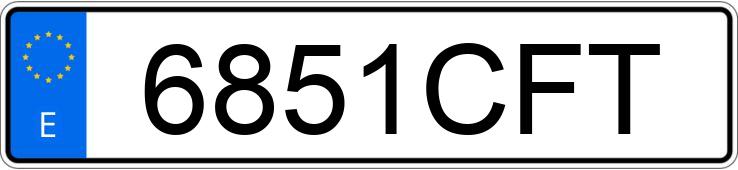 Numer rejestracyjny 6851CFT posiada OPEL ASTRA