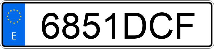 Numer rejestracyjny 6851DCF posiada CITROEN XSARA Numer rejestracyjny 6851DCF posiada CITROEN XSARA