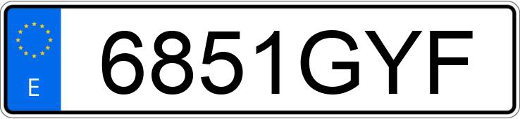 Numer rejestracyjny 6851GYF posiada AUDI A3 Numer rejestracyjny 6851GYF posiada AUDI A3