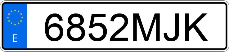 Numer rejestracyjny 6852MJK posiada HONDA JAZZ Numer rejestracyjny 6852MJK posiada HONDA JAZZ