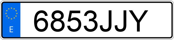 Numer rejestracyjny 6853JJY posiada VOLVO XC90