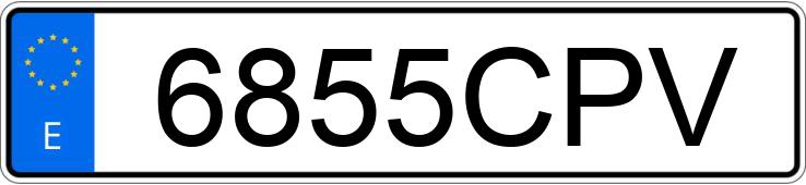 Numer rejestracyjny 6855CPV posiada SKODA OCTAVIA