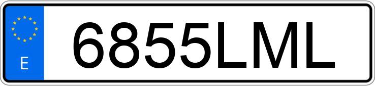 Numer rejestracyjny 6855LML posiada PEUGEOT 307