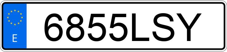 Numer rejestracyjny 6855LSY posiada PEUGEOT 3008