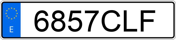 Numer rejestracyjny 6857CLF posiada DAEWOO KALOS