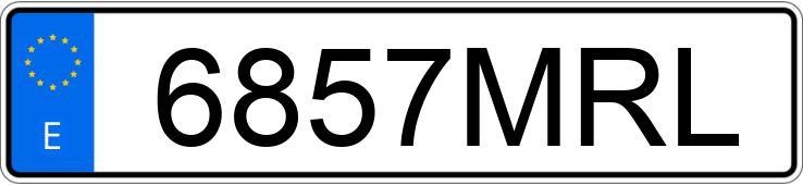 Numer rejestracyjny 6857MRL posiada PORSCHE CAYENNE COUPE