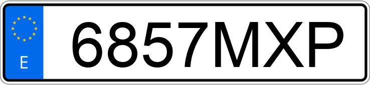 Numer rejestracyjny 6857MXP posiada SACHS LIDER Numer rejestracyjny 6857MXP posiada SACHS LIDER